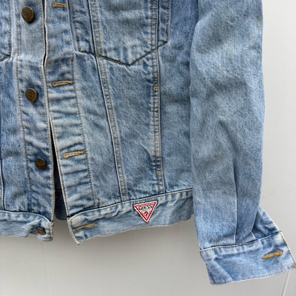 Vintage Guess by Georges Marciano Blue Jean Jacket size small - Picture 4 of 8